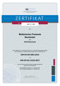 Qualitätszertifikat 2024